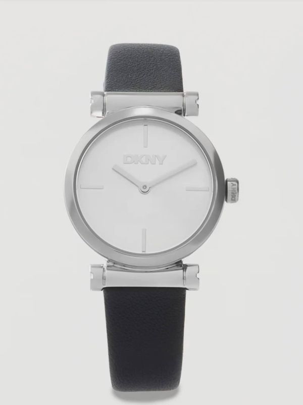 DKNY Leather strap watch