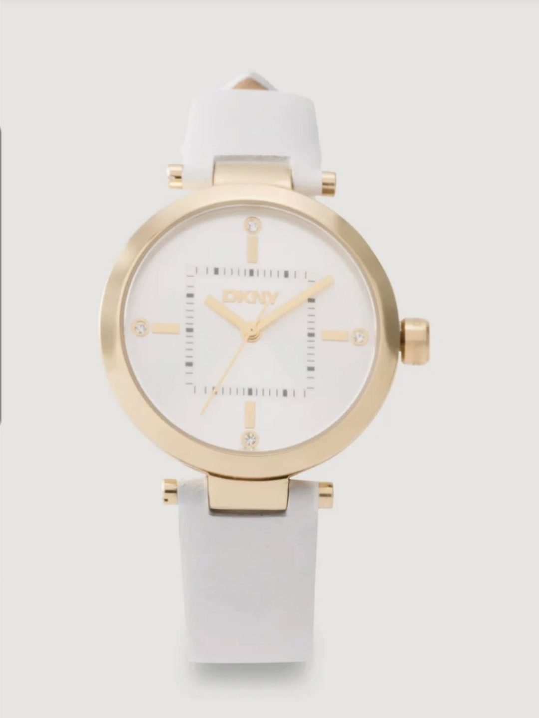 DKNY Watch, white strap
