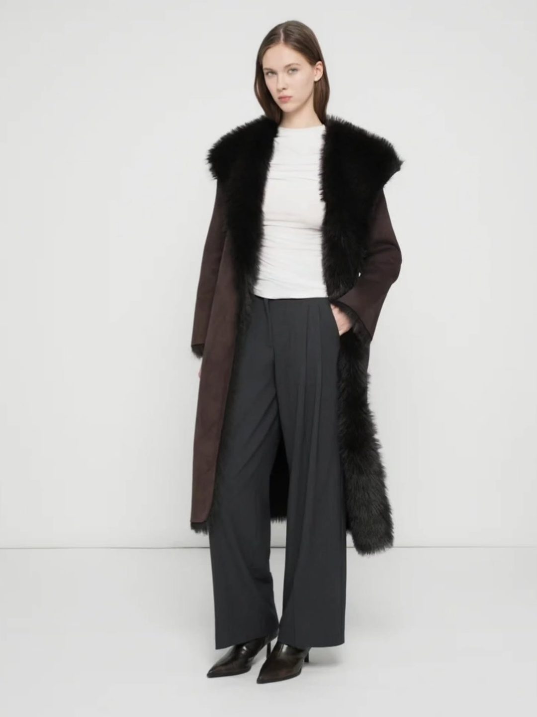 Abercrombie & Fitch Long coat, reversible