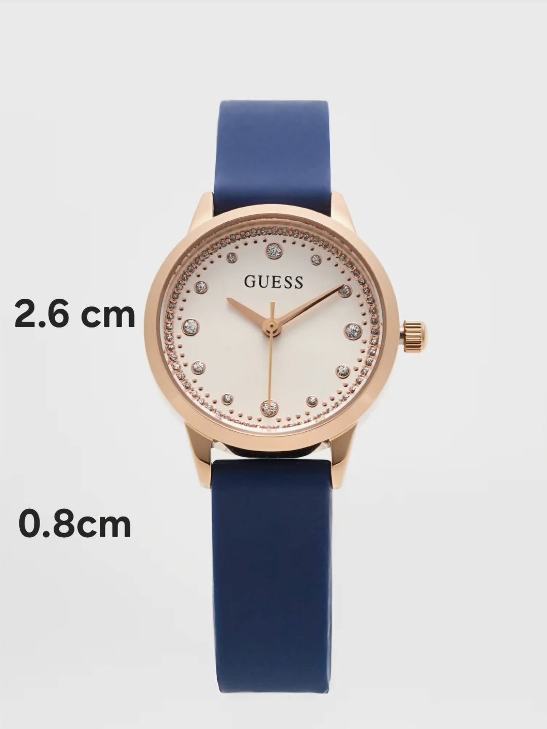 Guess Watch, navy blue & rose gold